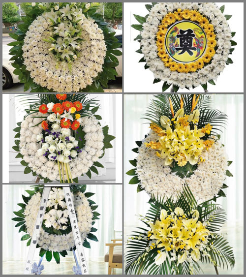 四川成都郫都区友爱镇青冈村花圈速递